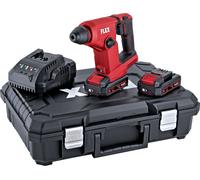 Marteau perforateur FLEX FHE 1-16 18.0-EC C - 2 batteries 18V 2.5 Ah + chargeur + coffret - 531312