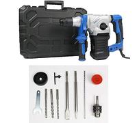 Marteau perforateur, Perceuse à percussion SDS rotative sans balais, Démolition de brise-carreaux en béton robuste, Nouveau marteau-piqueur de démolition électrique 1500W Kit