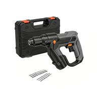 Marteau perforateur rotatif avec contrôle des vibrations, embrayage de sécurité réglable, comprend burins, forets et étui durable, livré avec 1 batterie pour une performance robuste