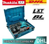 Marteau perforateur rotatif sans fil Makita DHR242 18V sans balais, 24 mm, béton, 4700 IPM, 3 modes, usage intensif, professionnel DHR242-2PCS 6.0AH