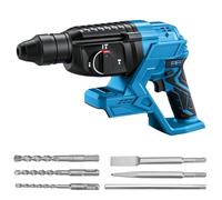 Marteau perforateur sans fil compatible avec les batteries Makita 18 V, 2,3J SDS Plus, sans balais, perceuse à percussion 4 en 1, pour béton, rénovation et bricolage, avec foret, burin et mallette