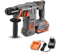 FUXTEC Marteau perforateur sans fil 20V FX-E1RH20 SET avec 1 x batterie 4Ah, 1 x chargeur 1A