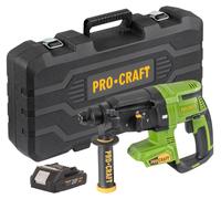 Marteau perforateur sans fil Procraft PHA40bb-c 20 V 2,6 J SDS plus Brushless + 1 batterie 2,0 Ah + mallette - sans chargeur