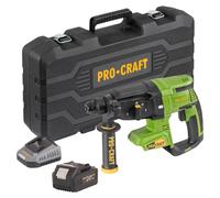 Marteau perforateur sans fil Procraft PHA40bb-c 20 V 2,6 J SDS plus Brushless + 1 batterie 4,0 Ah + chargeur + mallette