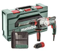 Marteau perforateur SDS-Plus - UHEV 2860-2 QUICK SET - 1100 W - METABO - avec coffret + jeu de forets 10 pièces - 600713510