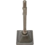 Marteau-pilon, pilon hexagonal avec tige et plaque, compacteur à percussion pour sols, tasseau compacteur, outil pour paysagistes, marteau-piqueur pour démolition (argent)