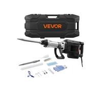 VEVOR Marteau Piqueur de Démolition 3000 W, Burineur Électrique 1700 BPM, Brise-béton avec Burin Pointu, Mallette de Transport, Gants, Lunettes de Protection, pour Burinage Construction Destruction