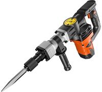 Marteau piqueur électrique 1600 W pour démolition, marteau électrique 2 burins