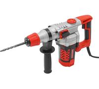 Marteau piqueur - Marteau perforateur électrique - 2200 W - 220 V - Moteur en cuivre pur - Pour béton, murs et sols - Perçage, burinage, rainurage - Rouge