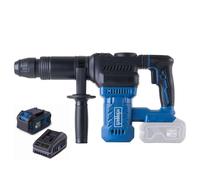 Marteau-piqueur sans fil Scheppach BC-AB1500-X - 20V | 9J | 3400 coups/min | SDS-Max | Poignée auxiliaire rotative à 360° | Lampe LED | Inclus : batterie 4Ah + chargeur 2,4A