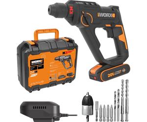 Marteau piqueur Worx 20V WX390.1 SDS plus avec batterie