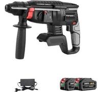 Marteau rotatif, moteur sans balais, multifonctionnel, 2X option de batterie 5, EU