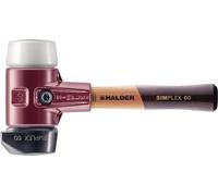 Marteau SIMPLEX L.280mm tête-D.60mm HO manche:ext.court HALDER
