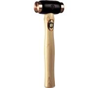 Marteau THOR avec inserts en cuivre rouge, rond 50mm, 2.950g, avec manche en bois