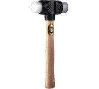 Marteau THOR avec inserts en nylon, démontable, rond (Ø) 50 mm, 2.100 g, avec manche en bois