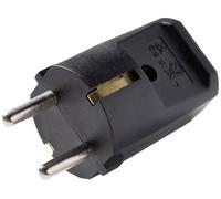 Martin Kaiser 519oT/sw Fiche électrique mâle avec terre Polyamide 6 250 V noir IP20