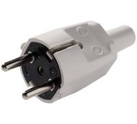 Martin Kaiser 520/gr Fiche électrique mâle avec terre PVC 250 V gris IP20