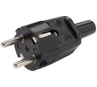Martin Kaiser 520/sw Fiche électrique mâle avec terre PVC 250 V noir IP20
