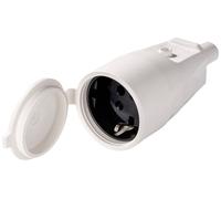 Martin Kaiser 552/kws Fiche électrique femelle avec terre PVC 250 V blanc calcaire IP44
