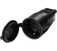 Martin Kaiser 552/sw Fiche électrique femelle avec terre PVC 250 V noir IP44