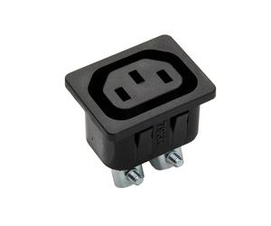 Martin Kaiser C13 Appliance Inlet Socket Earthing Terminal IP20 Black - 796/15/SW [50 Pieces]