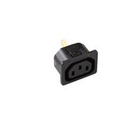 Martin Kaiser IEC Inlet Appliance Socket C13 70 Degree 10A Terminal Snap In Fixing - 796/10/48/sw [50 Pieces]