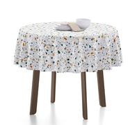 Martina Home Alcoa Nappe en Toile Cirée Ronde Gris 140 cm
