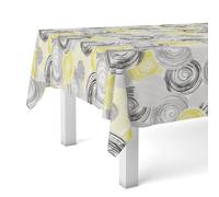 Martina Home Circle Nappe en Toile Cirée Jaune 250 x 140 cm