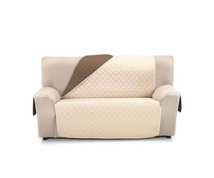 Martina Home Couvre-canapé matelassé réversible Ambar 3 Places Beige Marron
