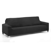 Martina Home Daytona Housse de canapé Super élastique Multi Adaptable, Polyester Coton, Noir, 2 Places