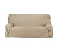 Martina Home Housse de canapé à nœuds 4 PLAZAS Camel