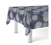 Martina Home Lens Nappe en Toile Cirée Bleu 240 x 140 cm
