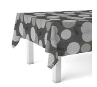 Martina Home Lens Nappe en Toile Cirée Noir 260 x 140 cm