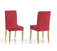 Martina Home Lot de 2 Housses de Chaise Dossier Indiana Rouge