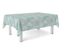 Martina Home Mantel Hule Sil Verde Agua 250X140 CM