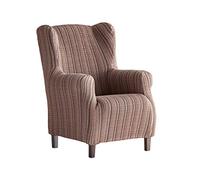 Martina Home Mejico Housse de Fauteuil élastique À Oreilles 33x42x8 cm Marron