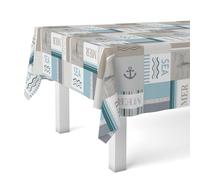 Martina Home Mer Nappe en Toile Cirée Unique 140 x 140 cm