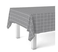 Martina Home Nappe en Toile cirée carrée Grise 180 x 140 cm
