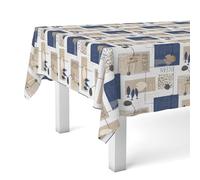 Martina Home Ocean Nappe en Toile Cirée Unique 260 x 140 cm