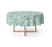 Martina Home Olena Nappe en Résine Ronde Bleu 140 cm