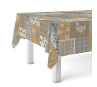 Martina Home Patch Nappe en Toile Cirée Beige 140 x 140 cm