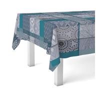Martina Home Pompe Nappe en Toile Cirée Bleu 260 x 140 cm