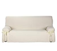 Martina Home Riga - Housse de canapé avec nœuds 4 Plazas Ecru