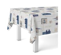Martina Home Sea Nappe en Toile Cirée Bleu 200 x 140 cm