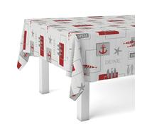 Martina Home Sea Nappe en Toile Cirée Rouge 200 x 140 cm