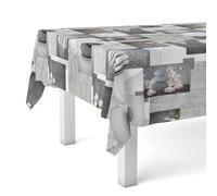 Martina Home Zen Stones Nappe en Toile Cirée Unique 250 x 140 cm