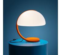 MARTINELLI LUCE lampe de table SERPENTE 60 (Orange brillant RAL 2011 - méthacrylate et métal)