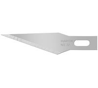 MARTOR 10 x lame de rechange pour couteau graphique, couteau de bricolage, scalpel, ébavureur, 8,6 mm, tranchante, utilisable 1 fois, No. 72