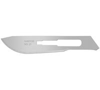 MARTOR 10 x lames de scalpel, lames de rechange couteau graphique, couteau de bricolage, 9,7 mm, tranchant, utilisable 1 fois, n° 21