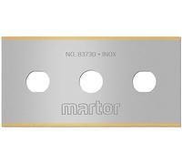 MARTOR 100x Lame industrielle TiN extra forte, inox, 4 côtés, Cutter